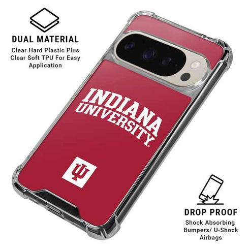 Indiana University Hoosiers Pixel 9/9 Pro Clear Case